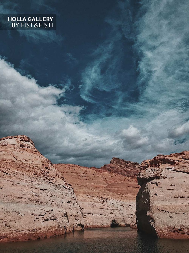 Arizona, USA, скалы, каньон, небо, природа, облака